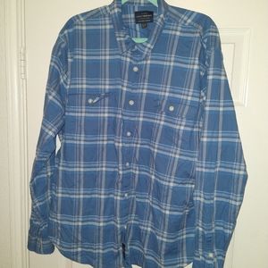 Lucky Brand Saturday Stretch Button Down Shirt Men's sz XL.